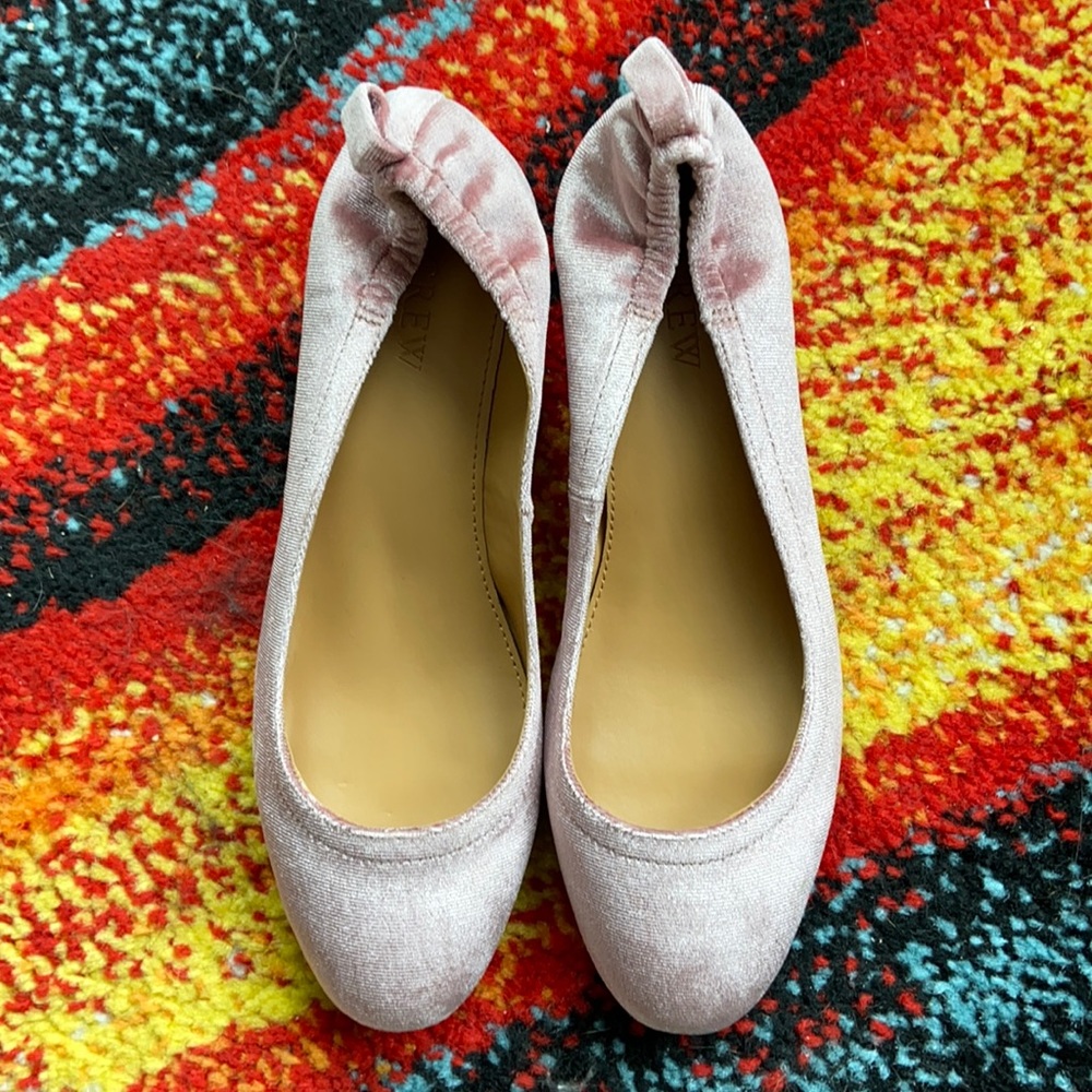 J. Crew anya velvet block heels size 6 NIB